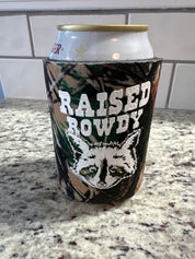 Rowdy Raccoon Koozie