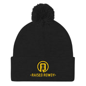 Raised Rowdy Pom Pom Knit Cap