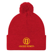 Raised Rowdy Pom Pom Knit Cap