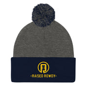 Raised Rowdy Pom Pom Knit Cap