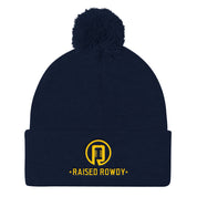 Raised Rowdy Pom Pom Knit Cap