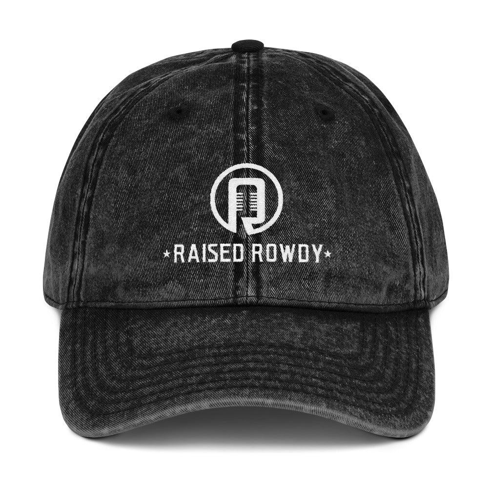 Raised Rowdy Vintage Cotton Twill Cap (Denim Style)