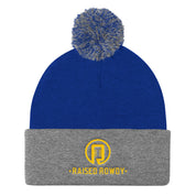 Raised Rowdy Pom Pom Knit Cap