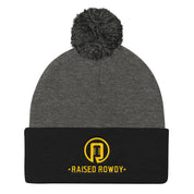 Raised Rowdy Pom Pom Knit Cap