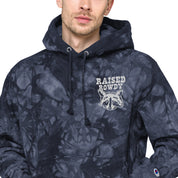 Raccoon Champion tie-dye hoodie