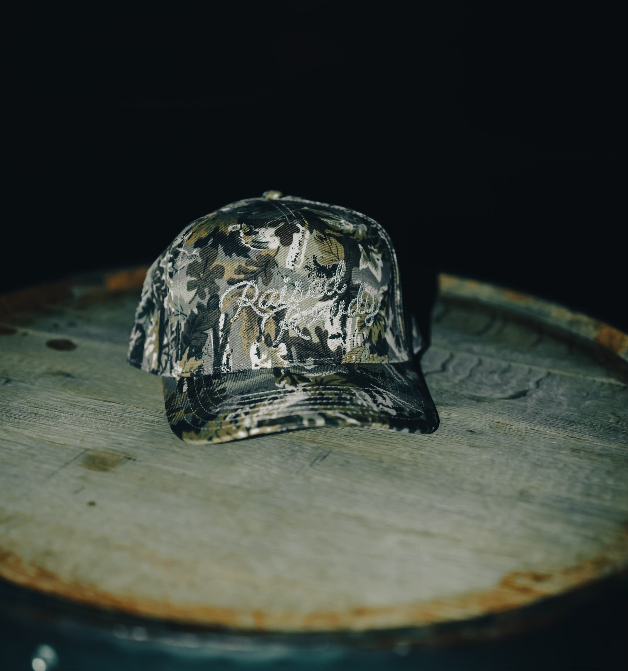 Old School Camo Script Hat