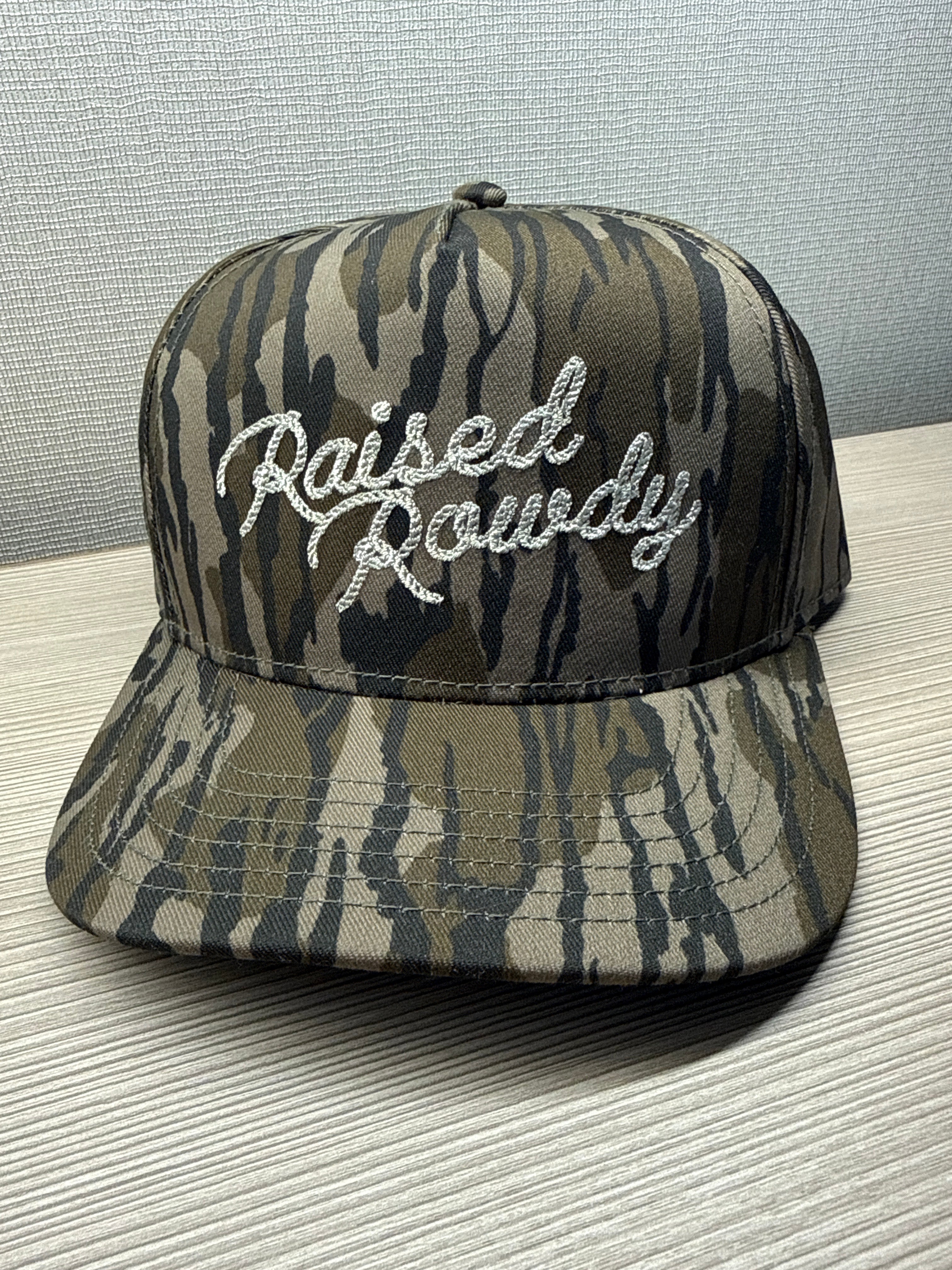 Old School Camo Script Hat