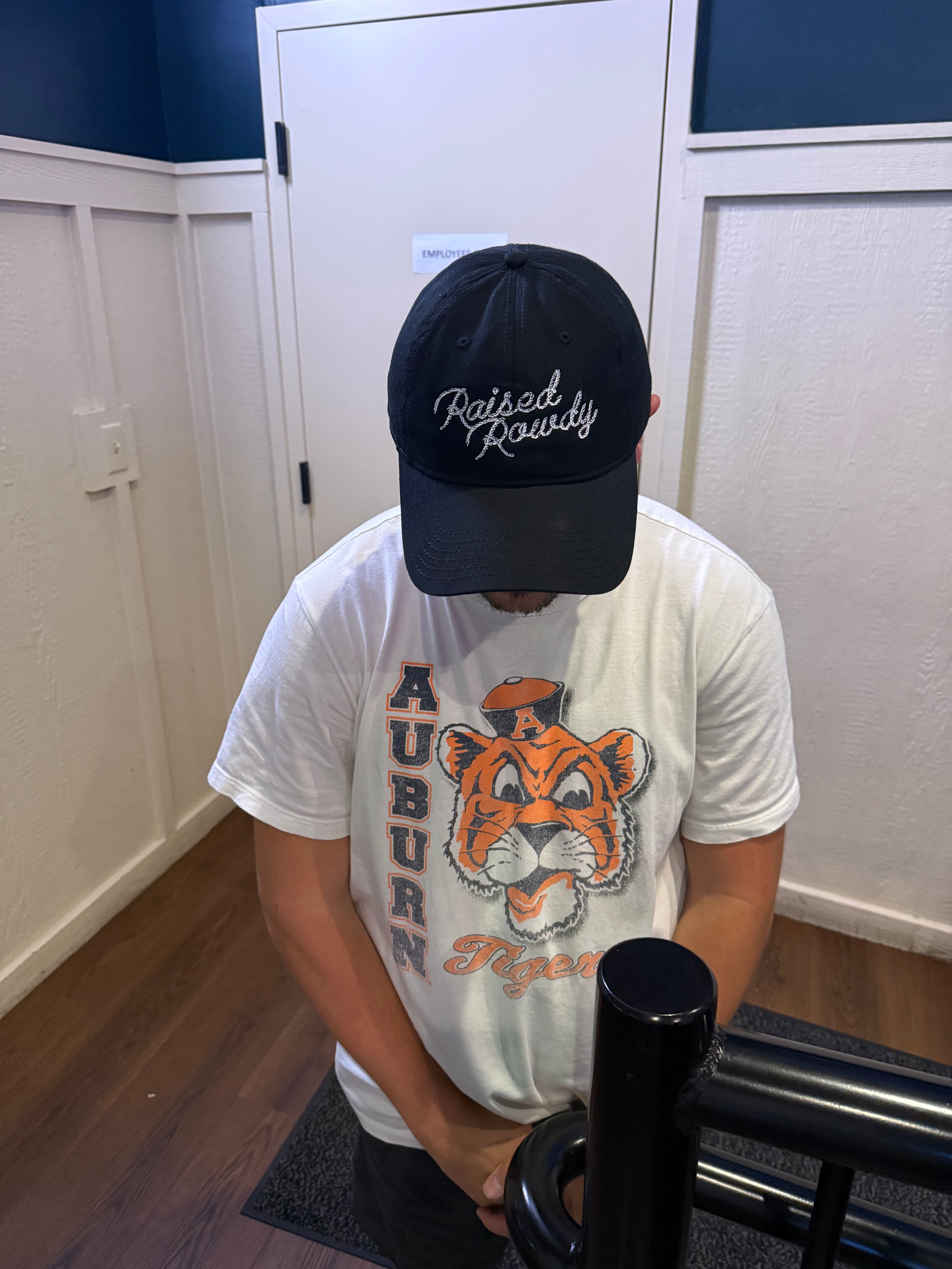 Black Script Dad Hat