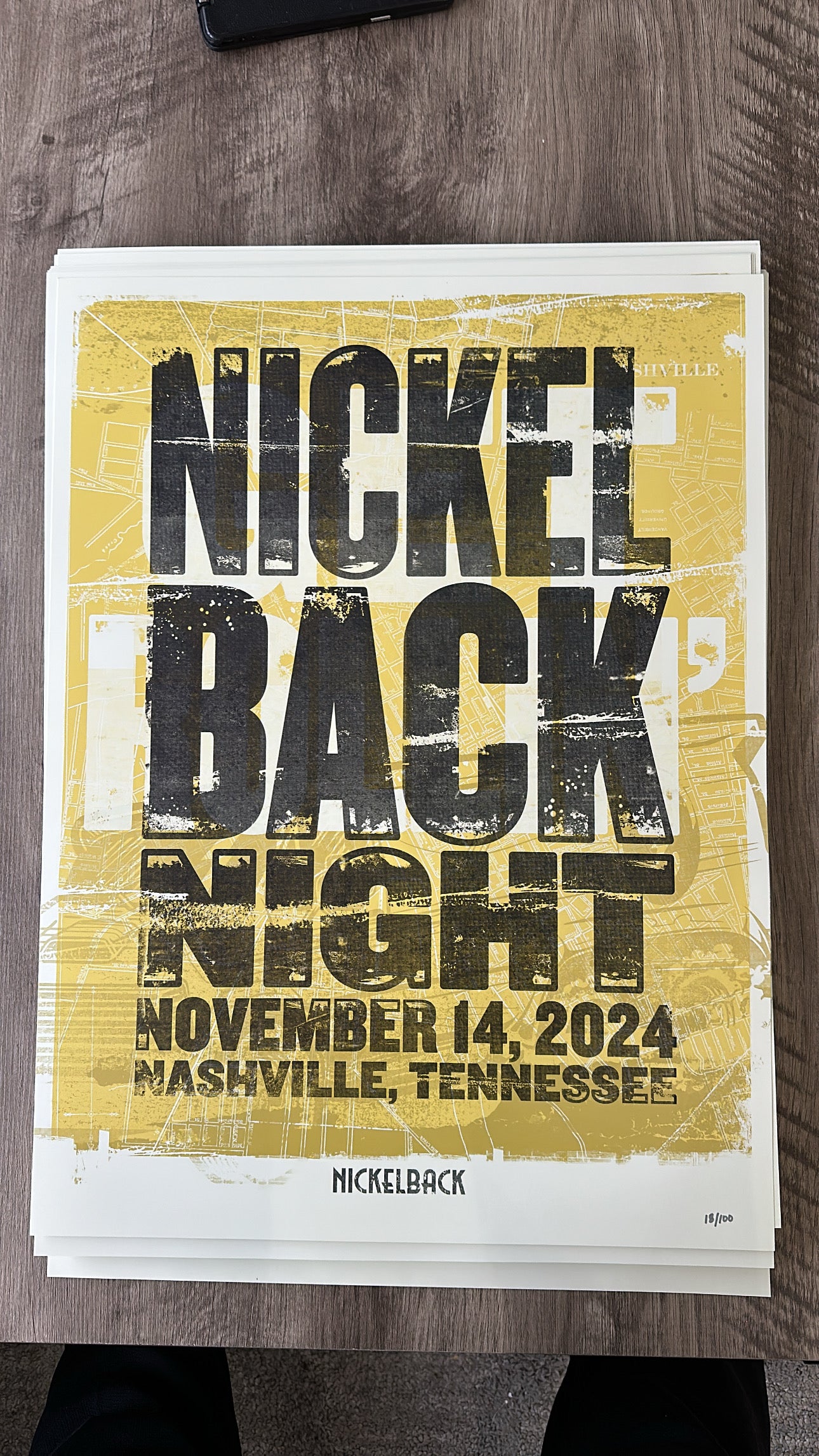 Nickelback Night Poster