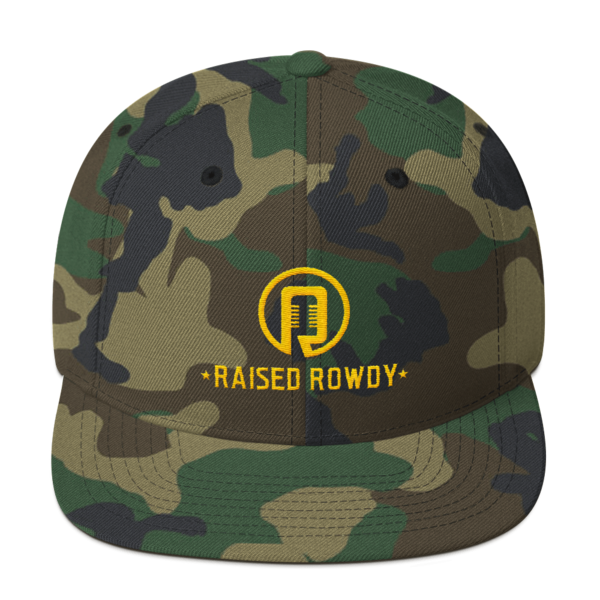 Raised Rowdy Flat Brim Snapback Hat