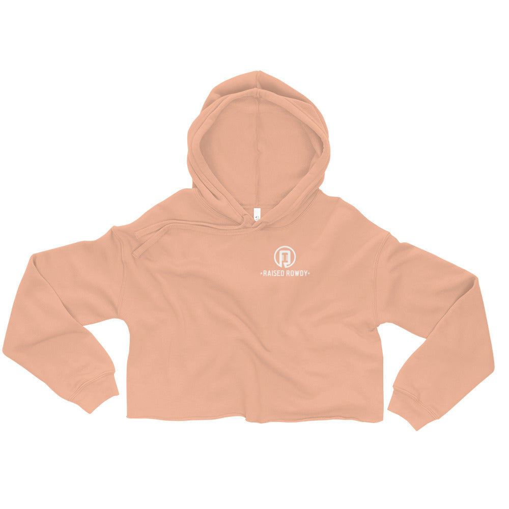 Raised Rowdy Logo Crop Hoodie