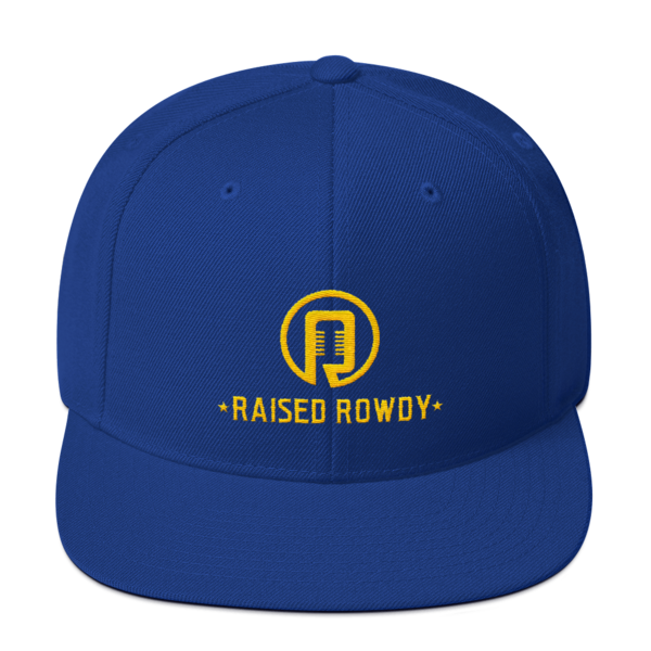 Raised Rowdy Flat Brim Snapback Hat