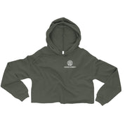 Raised Rowdy Logo Crop Hoodie