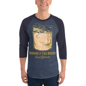 Rowdy on the Rocks 3/4 sleeve raglan shirt