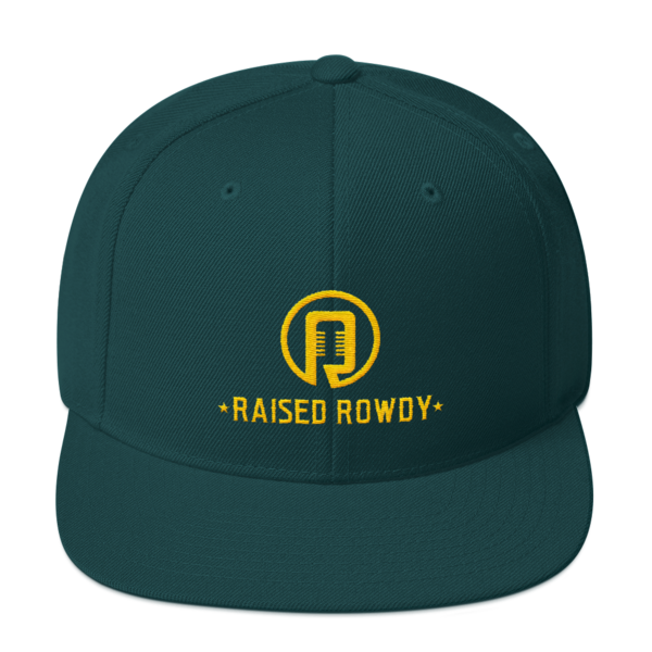 Raised Rowdy Flat Brim Snapback Hat