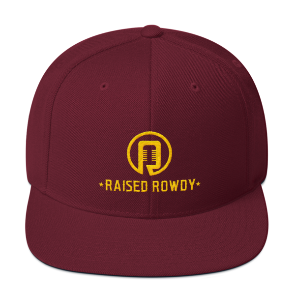 Raised Rowdy Flat Brim Snapback Hat