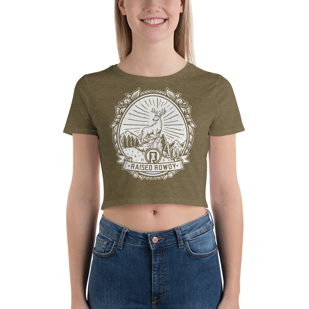 Rowdy Buck Women’s Crop Tee