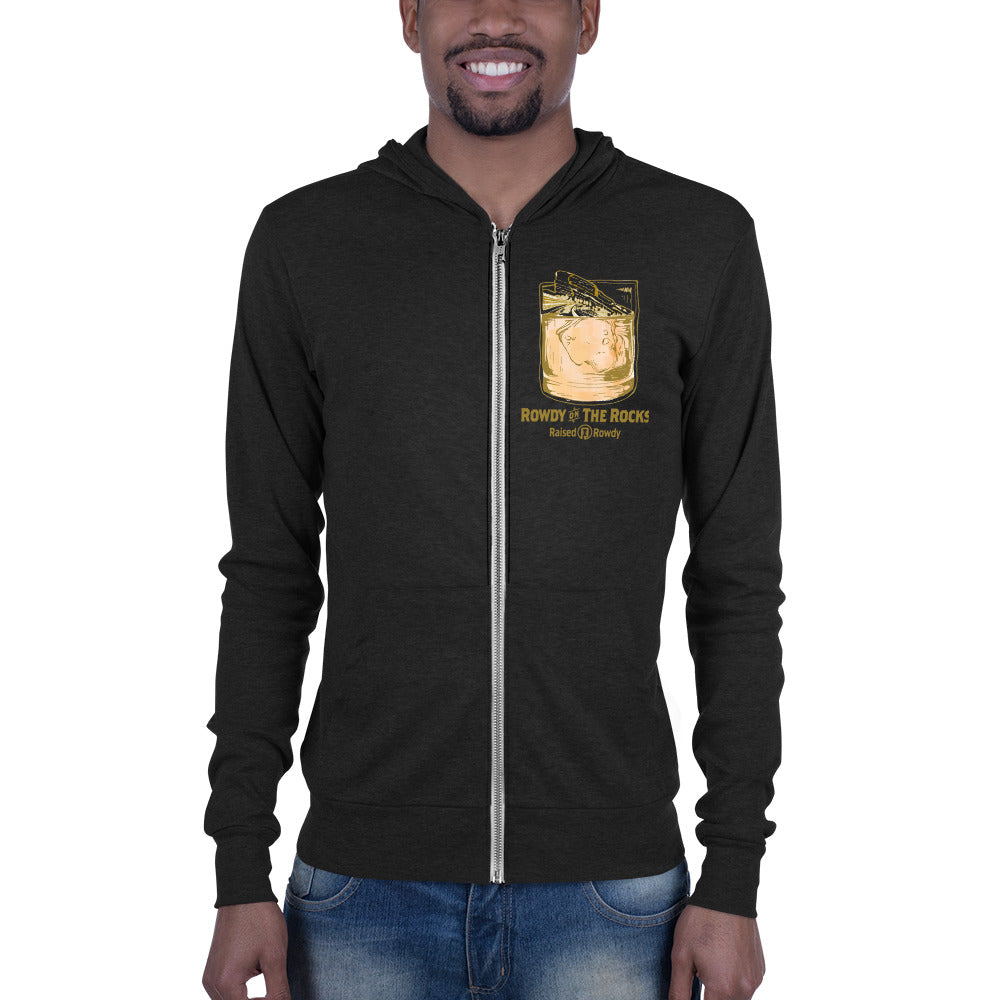 Rowdy on the Rocks Unisex zip hoodie