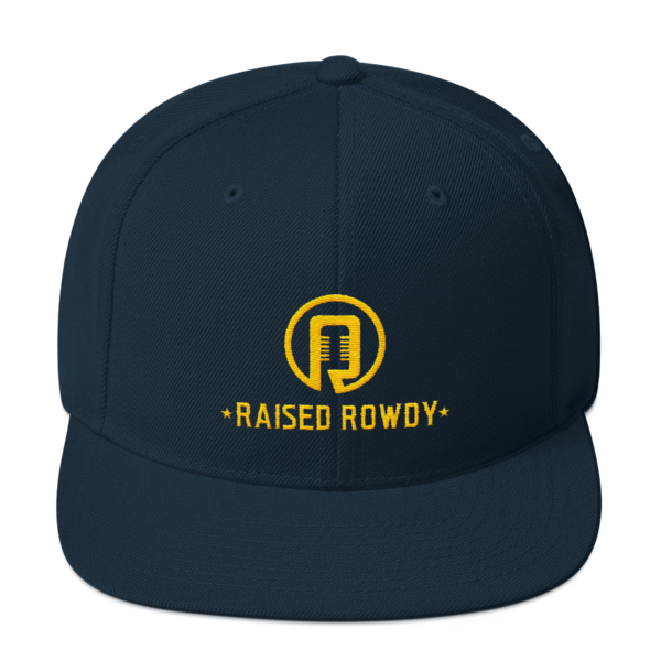 Raised Rowdy Flat Brim Snapback Hat