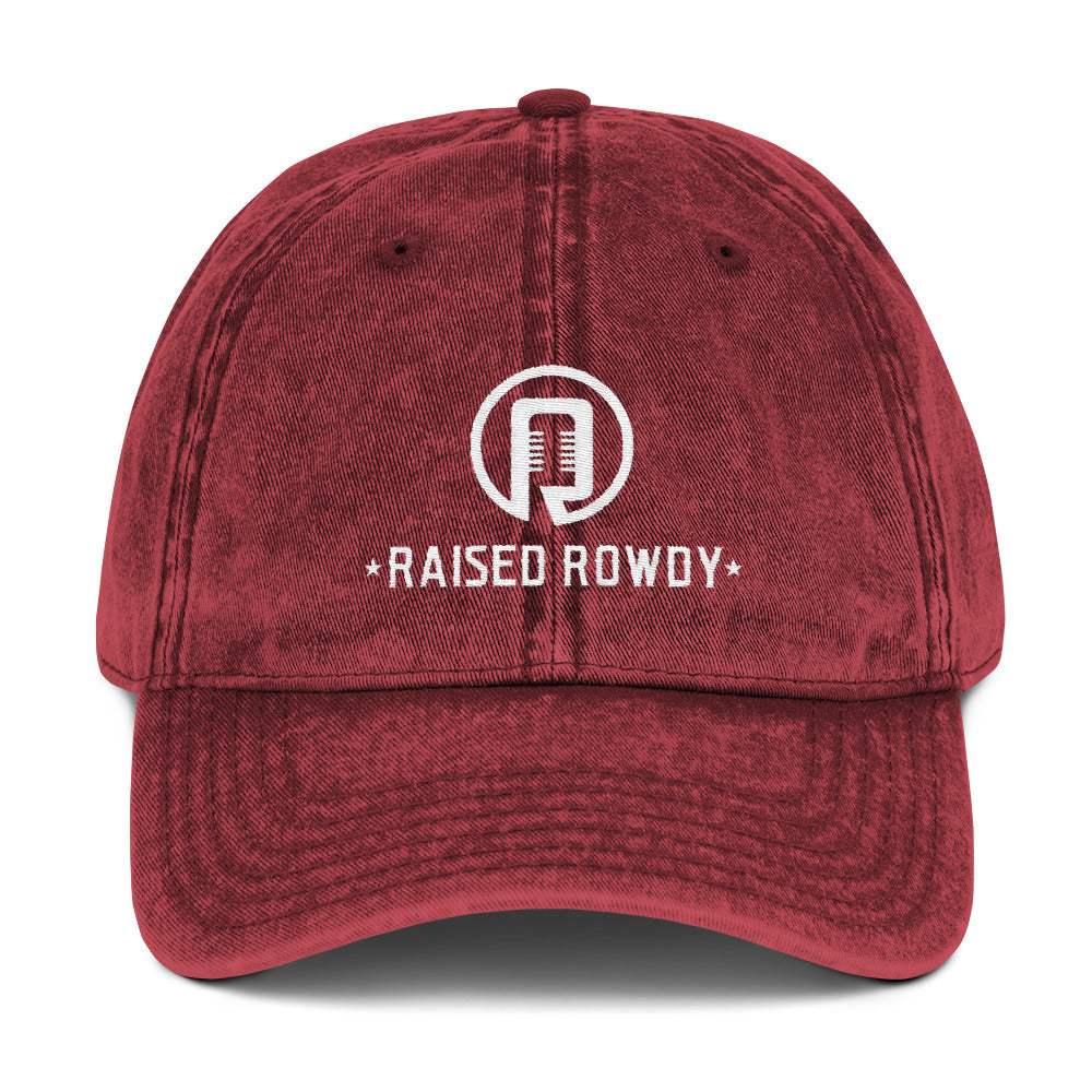 Raised Rowdy Vintage Cotton Twill Cap (Denim Style)